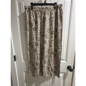 Shein Curve 3xl Plus Casual Pants Hues Of Browns Floral NWOT